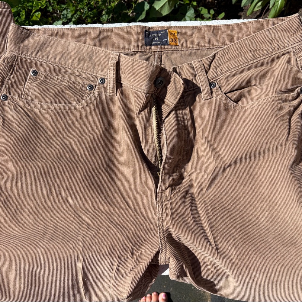 J. Crew Men's Light Brown Corduroy Pants